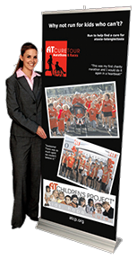 24 Hour Retractable Banner - for Exhibition Event, Product Display and Show Room Presentation